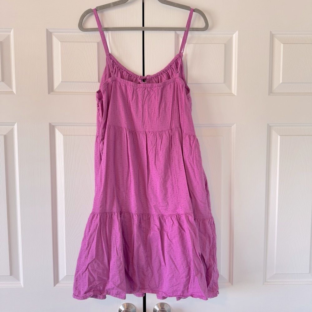 Old Navy Orchid Purple Clip Dot Spaghetti Strap Dress, XL Tall - Picture 2 of 7